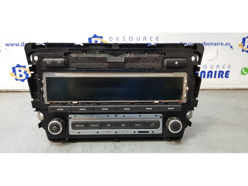 Recambio de sistema audio / radio cd para skoda rapid active referencia OEM IAM 5J0035161E   Recambio de sistema audio / radio cd para skoda rapid active referencia OEM IAM 5J0035161E