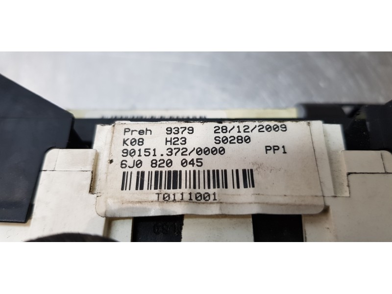 Recambio de mando climatizador para seat ibiza (6j5) reference referencia OEM IAM 6J0820045   Recambio de mando climatizador para seat ibiza (6j5) reference referencia OEM IAM 6J0820045