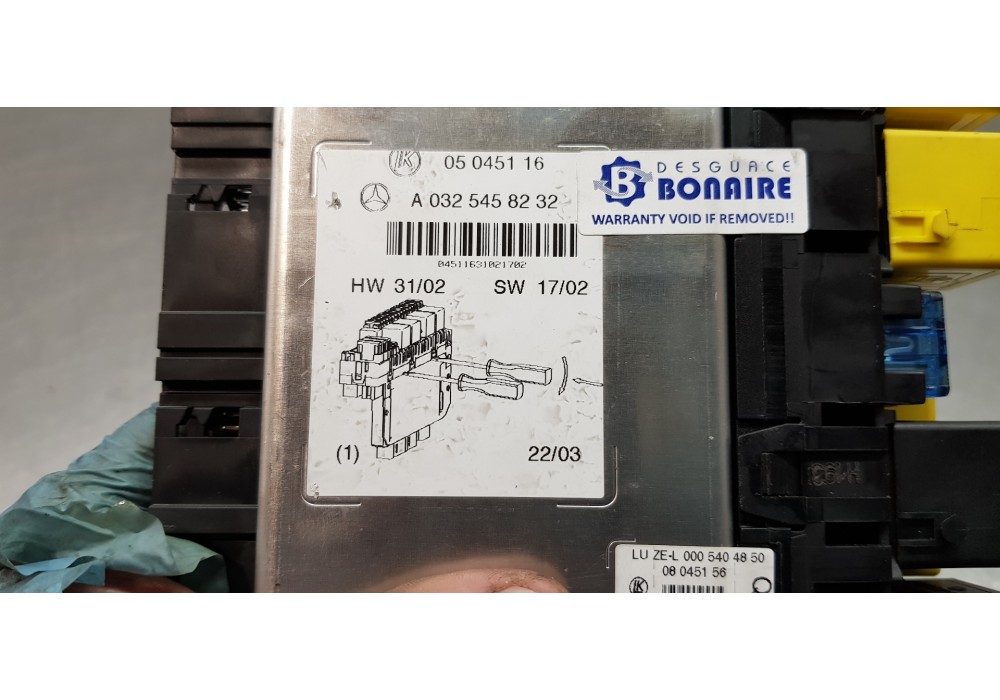 Recambio de caja reles / fusibles para mercedes clase s (w220) berlina 400 cdi (220.028) referencia OEM IAM A0325458232  