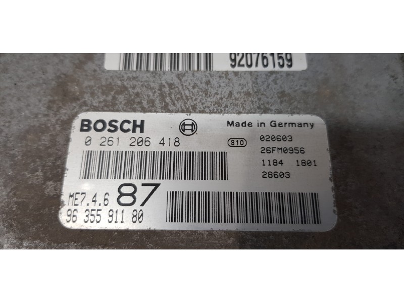 Recambio de centralita motor uce para peugeot 607 (s1) pack referencia OEM IAM 9635591180  