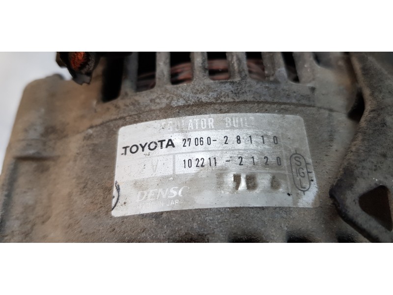 Recambio de alternador para toyota rav 4 (a2) 2.0 luna 4x4 referencia OEM IAM 2706028110   Recambio de alternador para toyota rav 4 (a2) 2.0 luna 4x4 referencia OEM IAM 2706028110