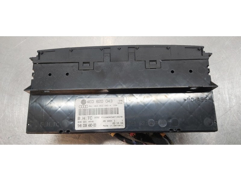 Recambio de mando climatizador para audi a8 (4e2) 4.2 quattro referencia OEM IAM 4E0820043F5PR   Recambio de mando climatizador para audi a8 (4e2) 4.2 quattro referencia OEM IAM 4E0820043F5PR