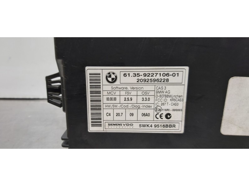 Recambio de modulo electronico para bmw x5 (e70) xdrive35d referencia OEM IAM 61359227106   Recambio de modulo electronico para bmw x5 (e70) xdrive35d referencia OEM IAM 61359227106