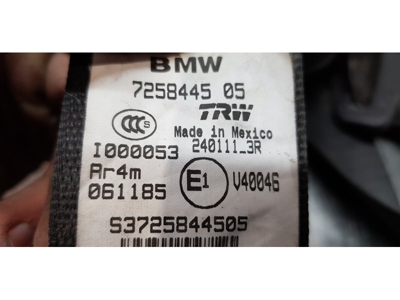 Recambio de cinturon seguridad trasero izquierdo para bmw x3 (f25) xdrive 20d referencia OEM IAM 7266545  