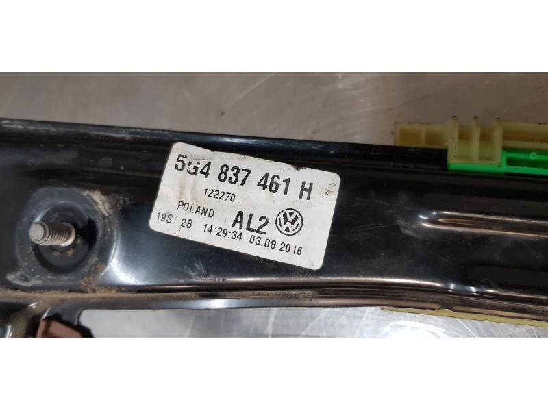 Recambio de elevalunas delantero izquierdo para volkswagen golf vii lim. advance bluemotion tech. referencia OEM IAM 5G4837461H  Recambio de elevalunas delantero izquierdo para volkswagen golf vii lim. advance bluemotion tech. referencia OEM IAM 5G4837461H