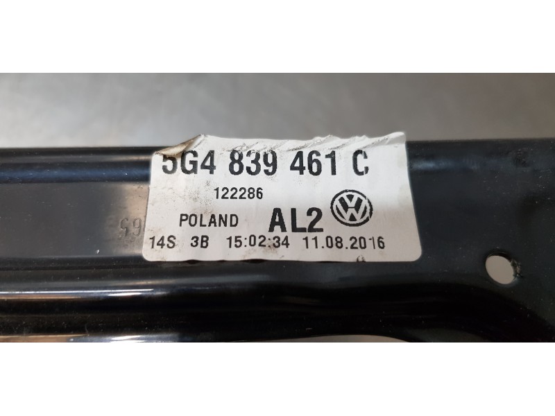 Recambio de elevalunas trasero izquierdo para volkswagen golf vii lim. advance bluemotion tech. referencia OEM IAM 5G4839461C   Recambio de elevalunas trasero izquierdo para volkswagen golf vii lim. advance bluemotion tech. referencia OEM IAM 5G4839461C