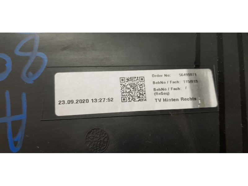 Recambio de guarnecido tapizado puerta trasera derecha para bmw serie 1 lim. (f40) 116d referencia OEM IAM 51429893844  