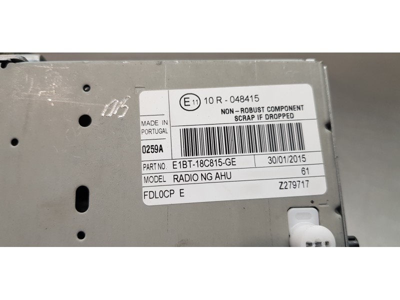 Recambio de sistema audio / radio cd para ford c-max (ceu) trend referencia OEM IAM E1BT18C815GE  