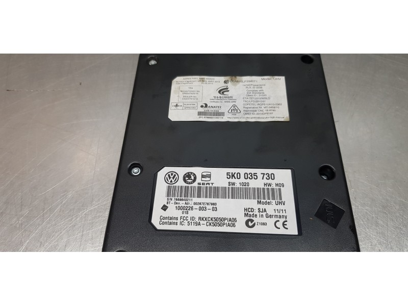 Recambio de modulo electronico para seat leon (1p1) reference referencia OEM IAM 5K0035730  