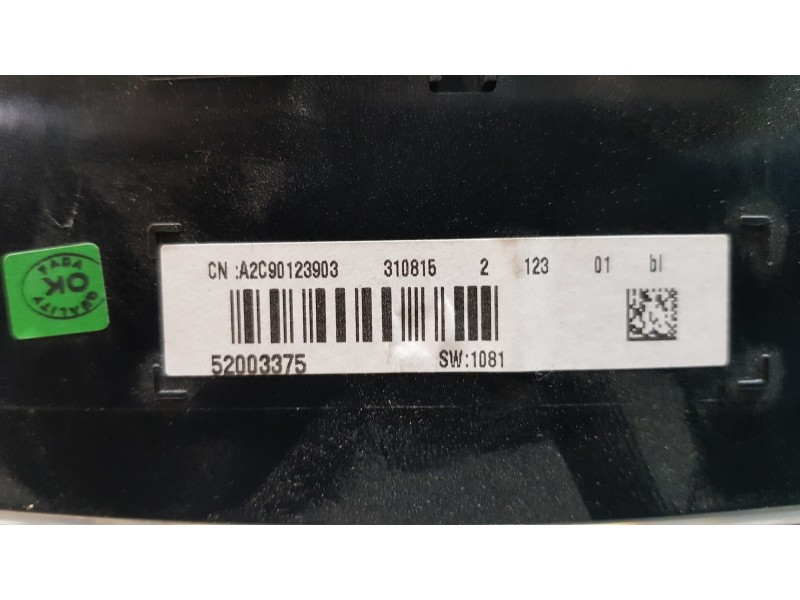 Recambio de cuadro instrumentos para fiat 500 l (330) urban referencia OEM IAM 52003375  