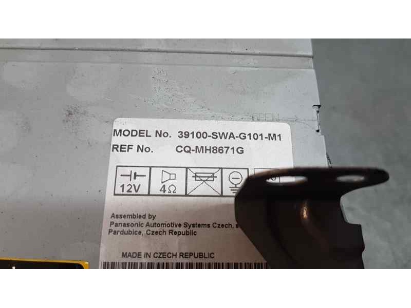 Recambio de sistema audio / radio cd para honda cr-v (re) elegance referencia OEM IAM CQMH8671G   Recambio de sistema audio / radio cd para honda cr-v (re) elegance referencia OEM IAM CQMH8671G