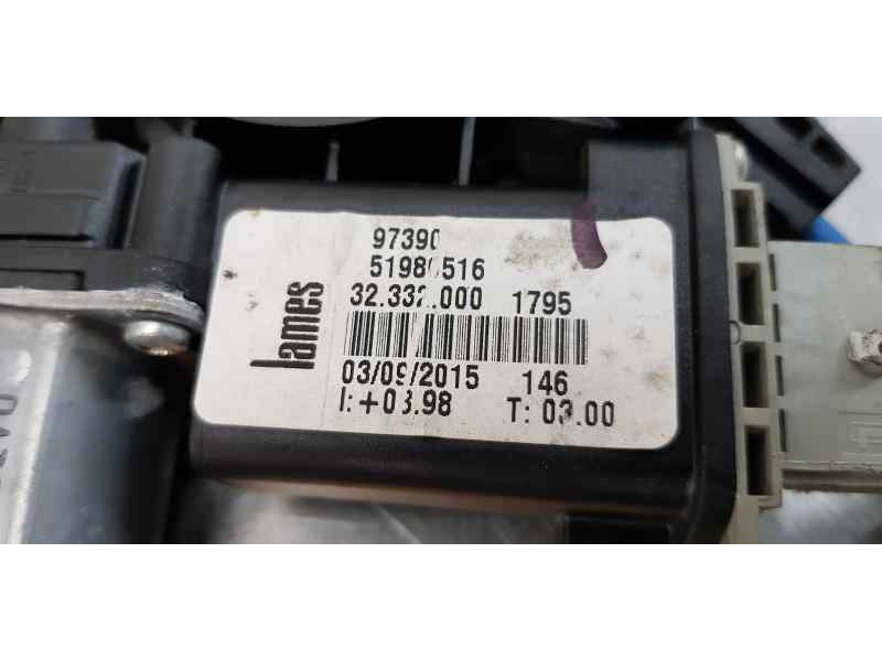 Recambio de elevalunas trasero izquierdo para fiat 500 l (330) urban referencia OEM IAM 51980516  