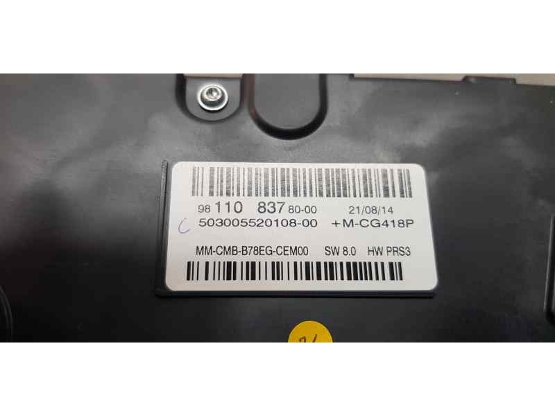 Recambio de cuadro instrumentos para citroen c4 picasso seduction referencia OEM IAM 9811083780  