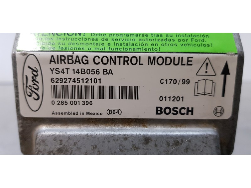 Recambio de centralita airbag para ford focus berlina (cak) trend referencia OEM IAM YS4T14B056BA   Recambio de centralita airbag para ford focus berlina (cak) trend referencia OEM IAM YS4T14B056BA