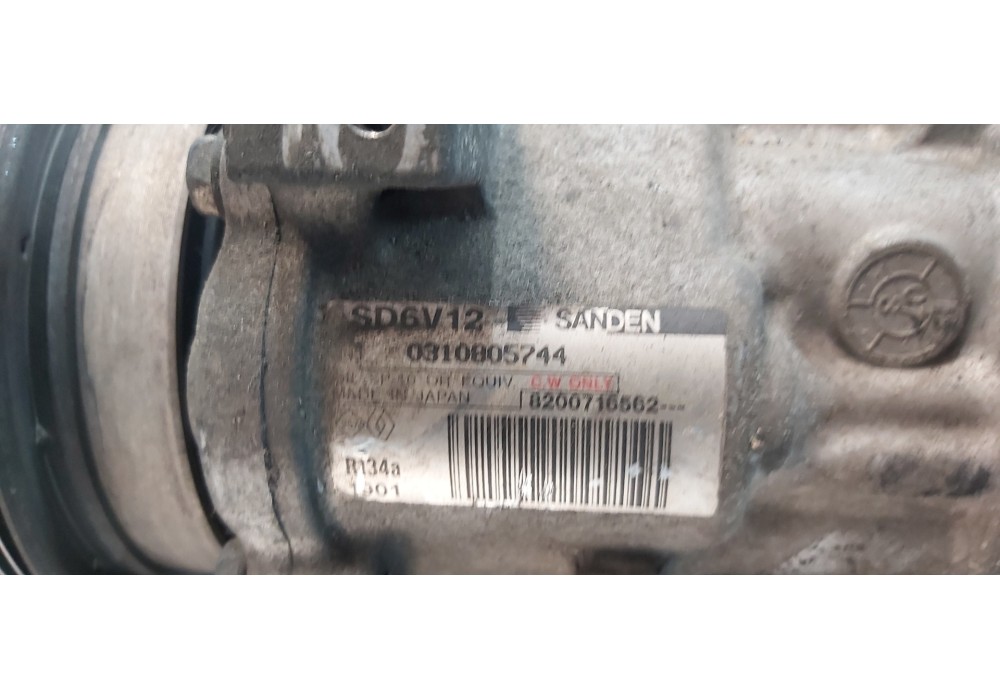 Recambio de compresor aire acondicionado para renault clio ii fase ii (b/cb0) campus referencia OEM IAM 8200716562   Recambio de compresor aire acondicionado para renault clio ii fase ii (b/cb0) campus referencia OEM IAM 8200716562
