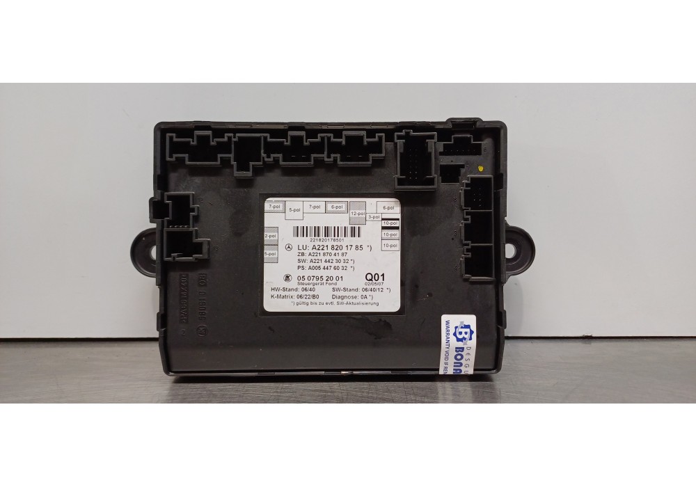 Recambio de modulo electronico para mercedes clase s (w221) berlina 420 / 450 cdi (221.028) referencia OEM IAM A2218201785  