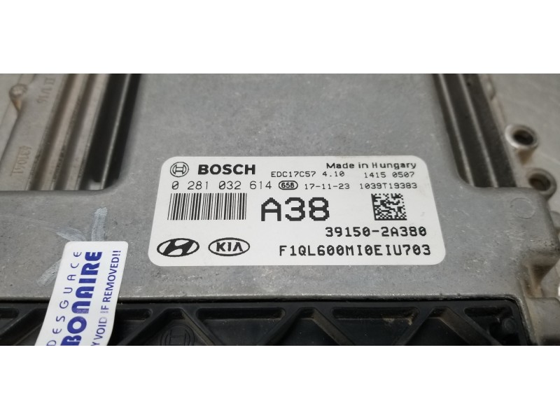 Recambio de centralita motor uce para kia sportage dynamic referencia OEM IAM 391502A380 0281032614 