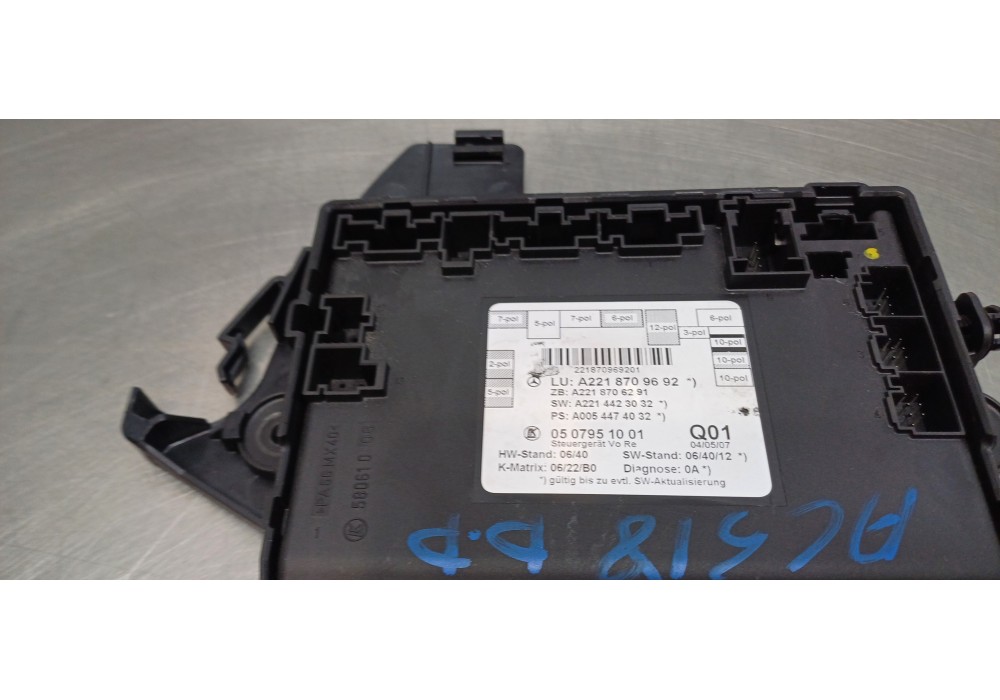 Recambio de modulo electronico para mercedes clase s (w221) berlina 420 / 450 cdi (221.028) referencia OEM IAM A2218709692  
