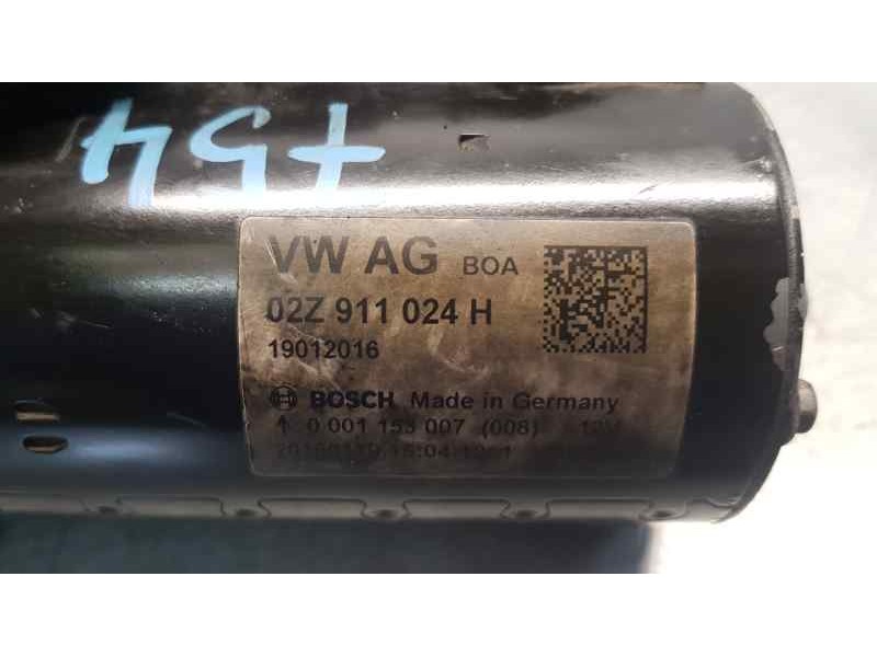 Recambio de motor arranque para skoda rapid active referencia OEM IAM 027911024H  