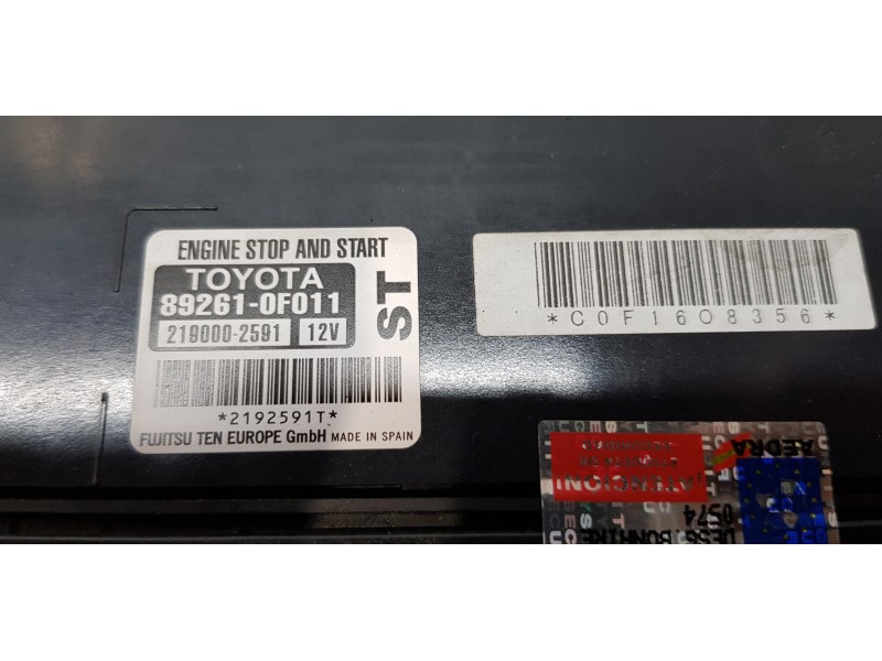 Recambio de modulo confort para toyota verso advance referencia OEM IAM 892610F011   Recambio de modulo confort para toyota verso advance referencia OEM IAM 892610F011