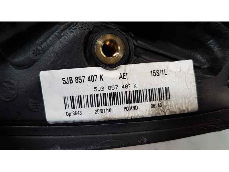 Recambio de retrovisor izquierdo para skoda rapid active referencia OEM IAM 5JB857407K   Recambio de retrovisor izquierdo para skoda rapid active referencia OEM IAM 5JB857407K