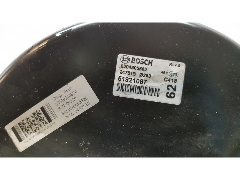 Recambio de servofreno para fiat 500 l (330) urban referencia OEM IAM 51921087  