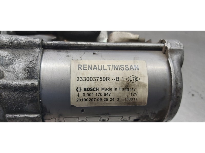 Recambio de motor arranque para dacia lodgy stepway referencia OEM IAM 233003759R   Recambio de motor arranque para dacia lodgy stepway referencia OEM IAM 233003759R