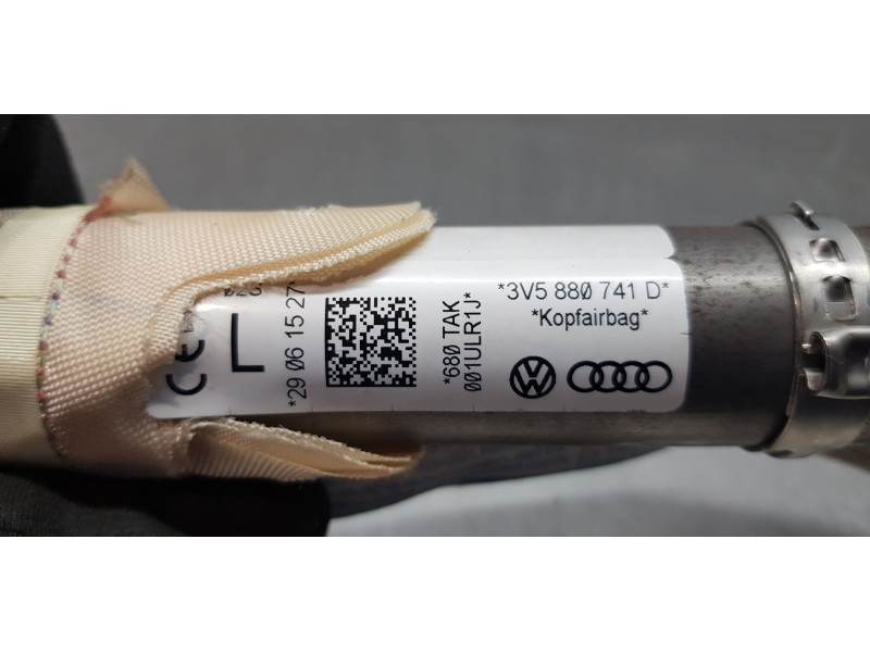 Recambio de airbag cortina delantero izquierdo para skoda superb (3v3) active referencia OEM IAM 3V5880741D  