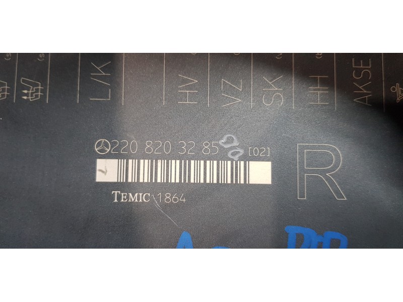 Recambio de centralita asientos para mercedes clase s (w220) berlina 400 cdi (220.028) referencia OEM IAM 2208203285  