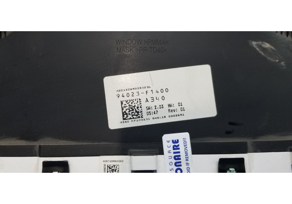 Recambio de cuadro instrumentos para kia sportage dynamic referencia OEM IAM 94023F1400  