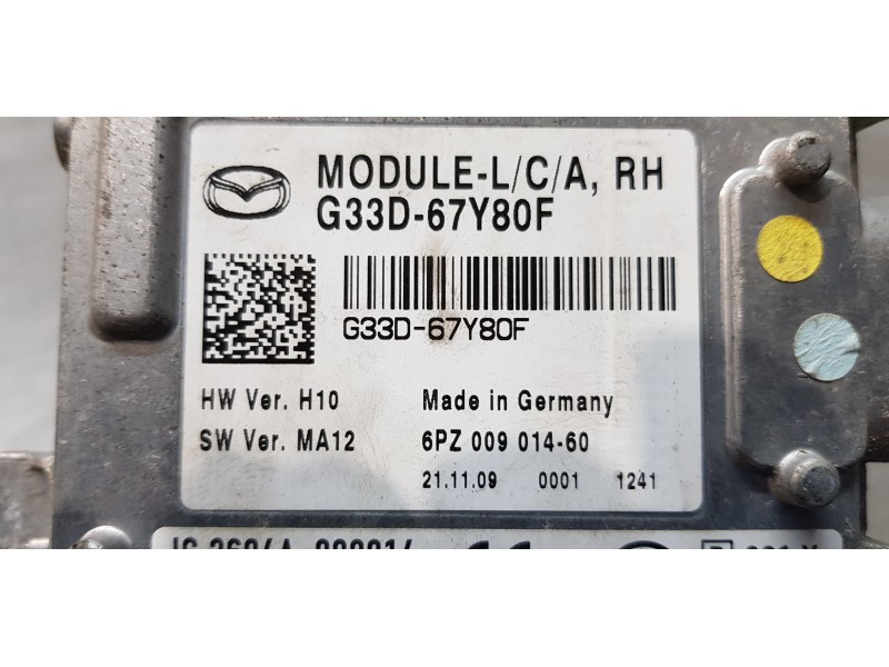 Recambio de modulo electronico para mazda cx-7 (er) style referencia OEM IAM G33D67Y80F   Recambio de modulo electronico para mazda cx-7 (er) style referencia OEM IAM G33D67Y80F