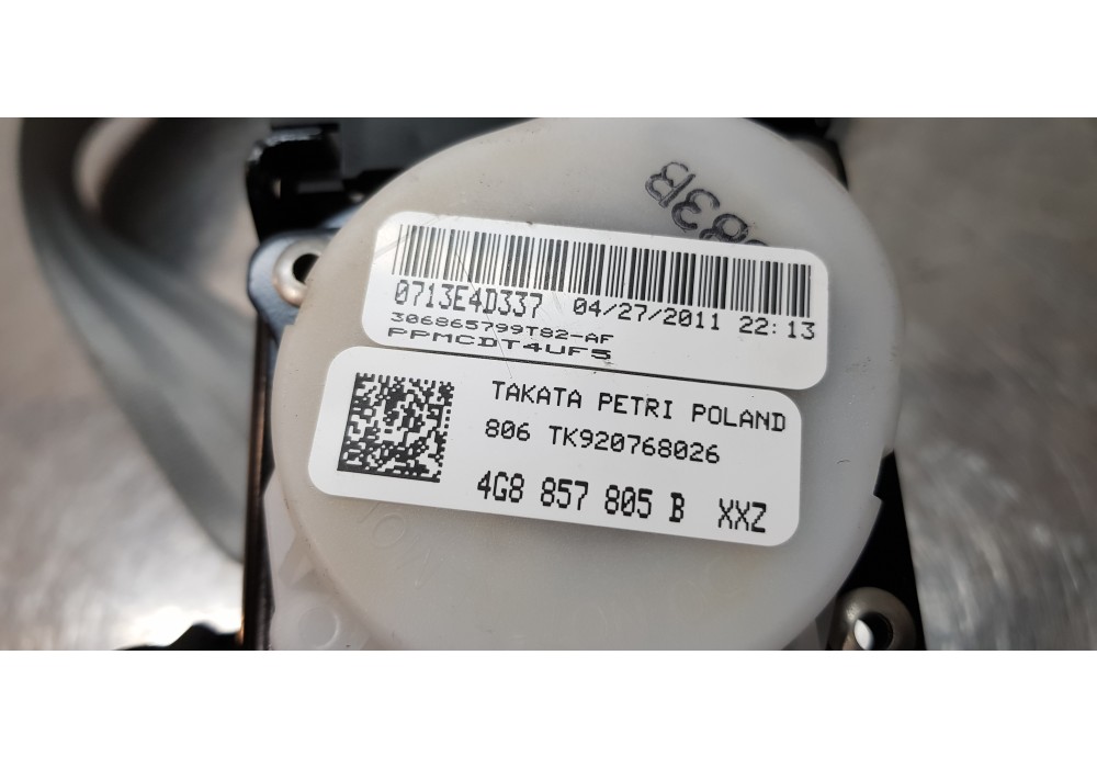 Recambio de cinturon seguridad trasero derecho para audi a6 lim. (4g2) 3.0 tdi quattro referencia OEM IAM 4G8857805B  