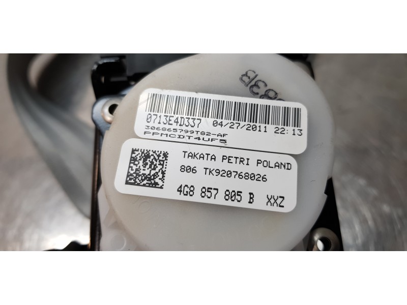 Recambio de cinturon seguridad trasero derecho para audi a6 lim. (4g2) 3.0 tdi quattro referencia OEM IAM 4G8857805B  