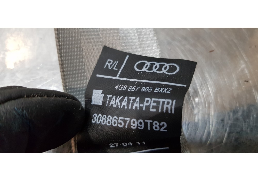 Recambio de cinturon seguridad trasero derecho para audi a6 lim. (4g2) 3.0 tdi quattro referencia OEM IAM 4G8857805B  