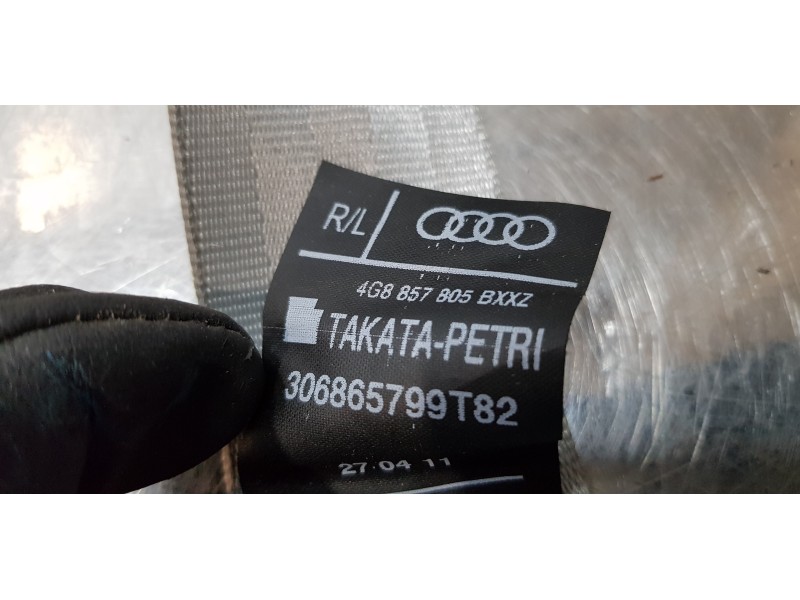 Recambio de cinturon seguridad trasero derecho para audi a6 lim. (4g2) 3.0 tdi quattro referencia OEM IAM 4G8857805B  