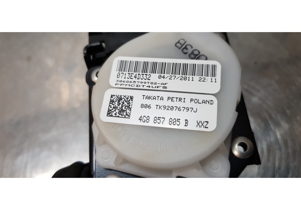 Recambio de cinturon seguridad trasero izquierdo para audi a6 lim. (4g2) 3.0 tdi quattro referencia OEM IAM 4G8857805B  