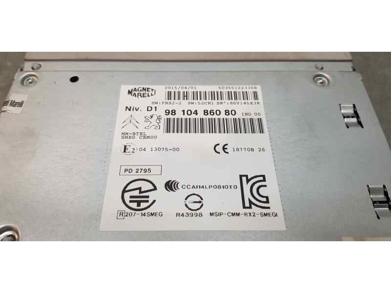 Recambio de sistema audio / radio cd para citroen c4 picasso seduction referencia OEM IAM 9810486080  