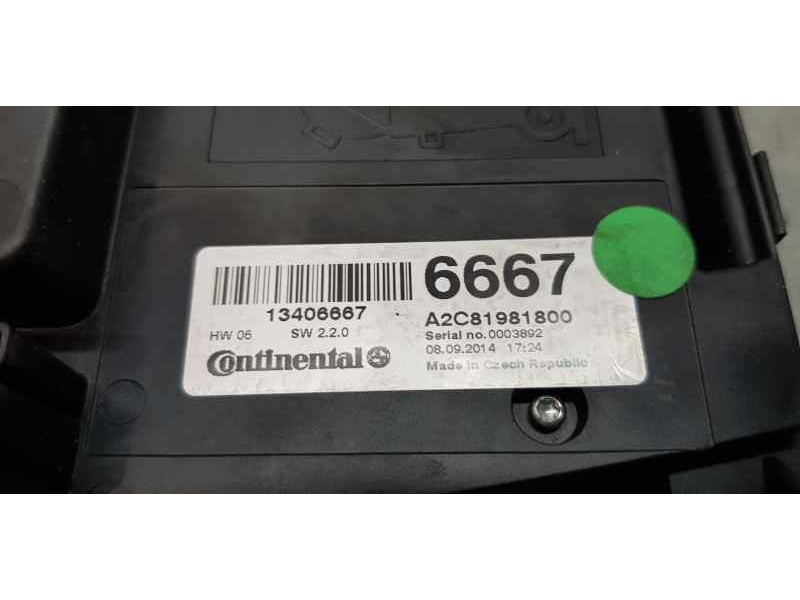 Recambio de sistema audio / radio cd para opel zafira tourer selective referencia OEM IAM 13406667  