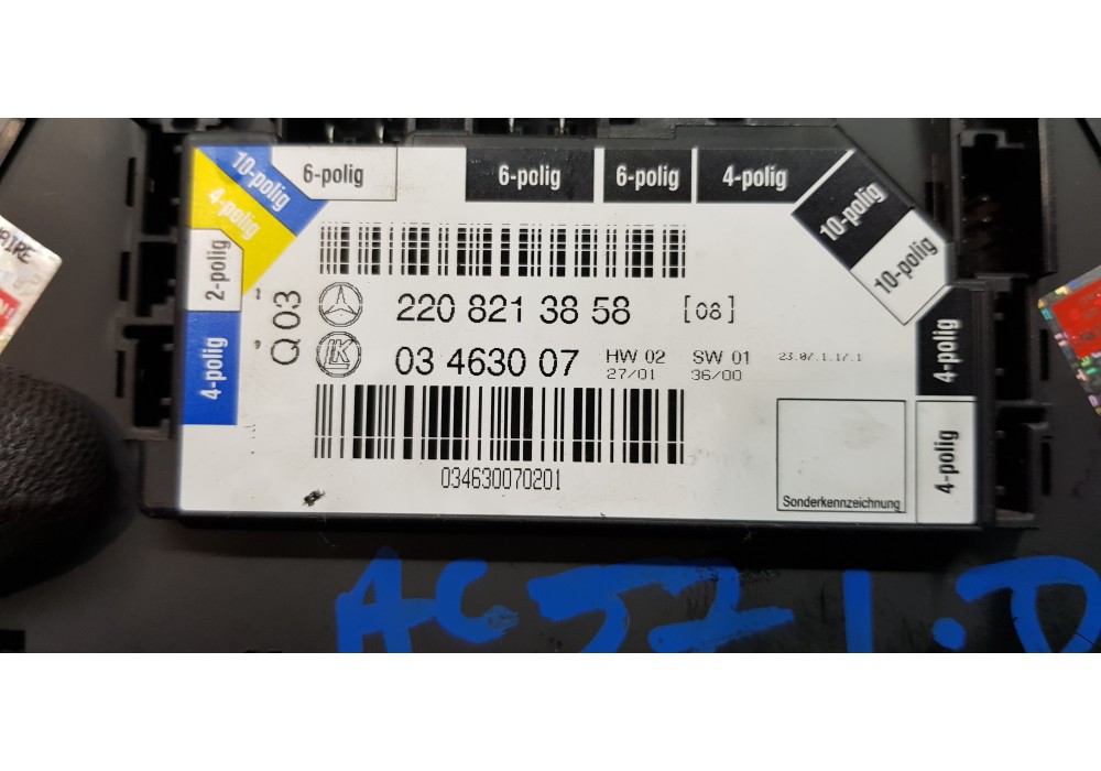 Recambio de interruptor para mercedes clase s (w220) berlina 5.0 v8 24v cat referencia OEM IAM 2208213858  