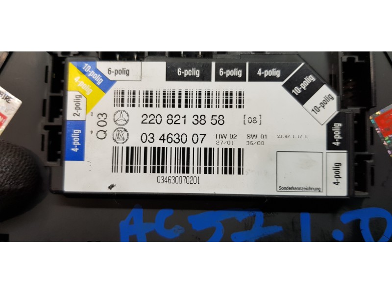 Recambio de interruptor para mercedes clase s (w220) berlina 5.0 v8 24v cat referencia OEM IAM 2208213858  