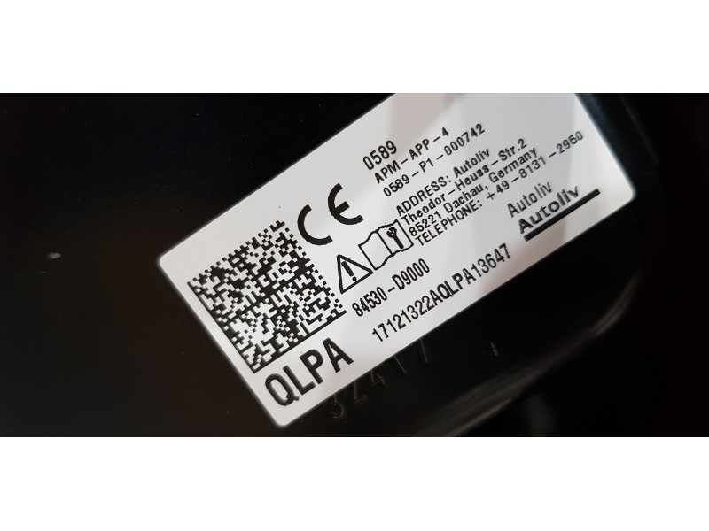 Recambio de kit airbag para kia sportage dynamic referencia OEM IAM 84710F1000WK  