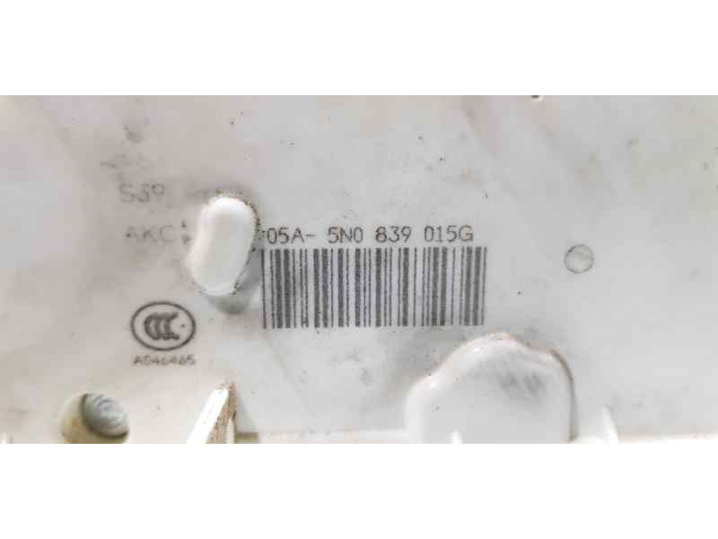 Recambio de cerradura puerta trasera izquierda para volkswagen tiguan (5n2) advance bluemotion referencia OEM IAM 5N0839015G  