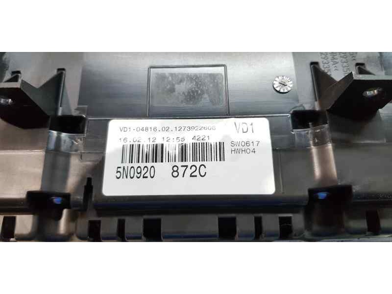 Recambio de cuadro instrumentos para volkswagen tiguan (5n2) advance bluemotion referencia OEM IAM 5N0920872C  