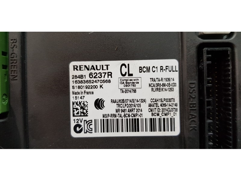 Recambio de modulo confort para renault espace v icon referencia OEM IAM 284B16237R  