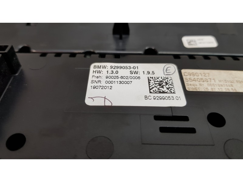 Recambio de mando climatizador para bmw serie 5 gran turismo (f07) 530d xdrive referencia OEM IAM 61319328419  