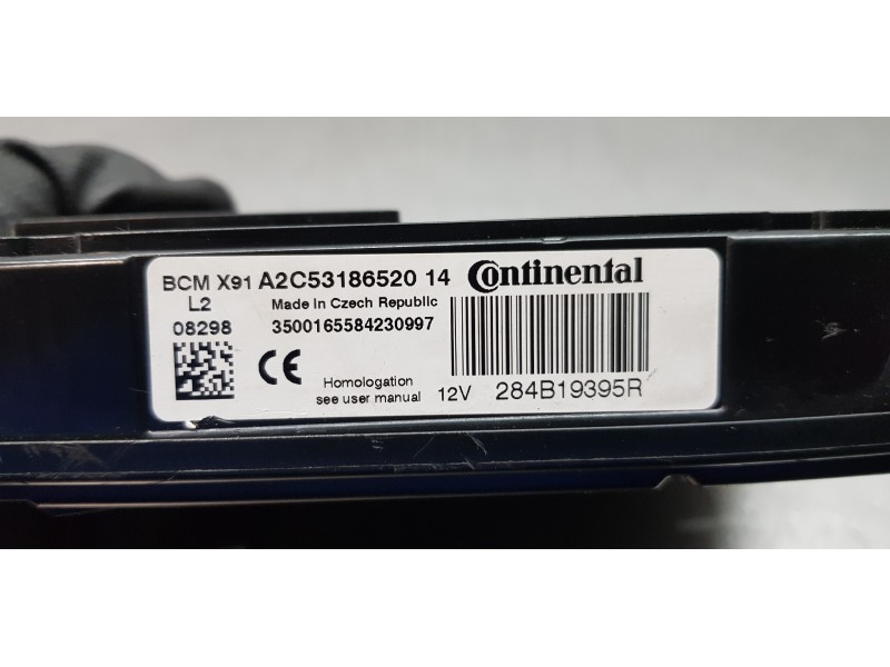Recambio de modulo confort para renault laguna iii dynamique referencia OEM IAM 284B19395R A2C53186520  Recambio de modulo confort para renault laguna iii dynamique referencia OEM IAM 284B19395R A2C53186520