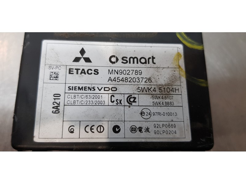 Recambio de modulo electronico para smart forfour cdi (50kw) referencia OEM IAM MN902789   Recambio de modulo electronico para smart forfour cdi (50kw) referencia OEM IAM MN902789