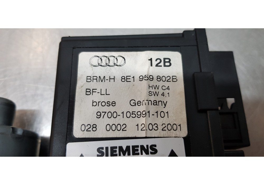Recambio de motor elevalunas delantero derecho para audi a4 berlina (8e) 1.8 t referencia OEM IAM 8E1959802B   Recambio de motor elevalunas delantero derecho para audi a4 berlina (8e) 1.8 t referencia OEM IAM 8E1959802B