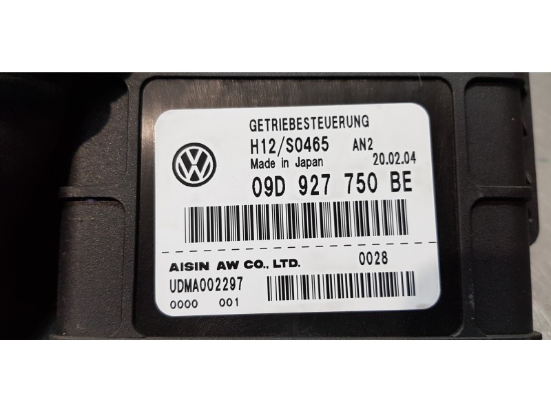 Recambio de centralita cambio automatico para volkswagen touareg (7la) tdi r5 referencia OEM IAM 09D927750BE   Recambio de centralita cambio automatico para volkswagen touareg (7la) tdi r5 referencia OEM IAM 09D927750BE