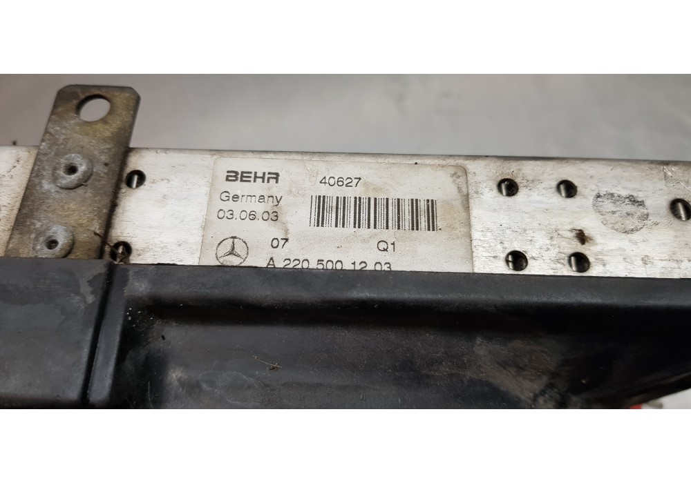 Recambio de radiador agua para mercedes clase s (w220) berlina 400 cdi (220.028) referencia OEM IAM A2205001203  